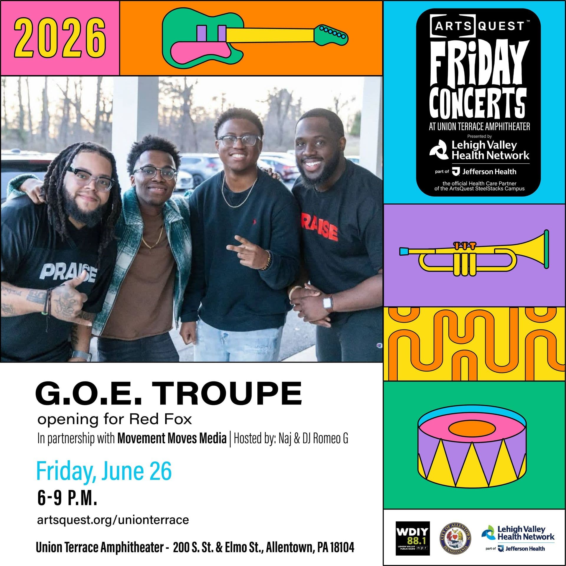 Union Terrace concert admat